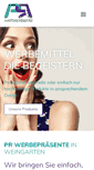 Mobile Screenshot of pr-werbepraesente.com